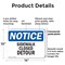 Signmission Sidewalk Closed Detour OSHA Notice Sign, Plastic, 14in W x 10in L, 2PK OS-2PACK-NS-P-1014-L-18324 - alternate 3